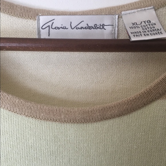 2/$25- Gloria Vanderbilt Sleeveless Ombré Green Knit Top - Picture 4 of 13